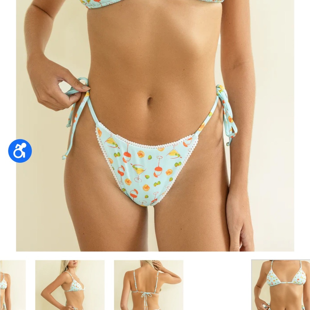 Valentina Cheeky Bikini Bottom in spritz